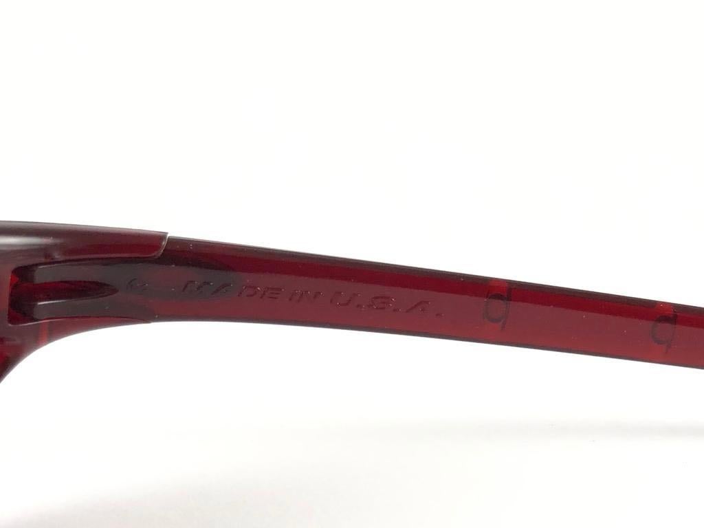 Black New Vintage Oakley Four Crystal Red 2000 Sunglasses