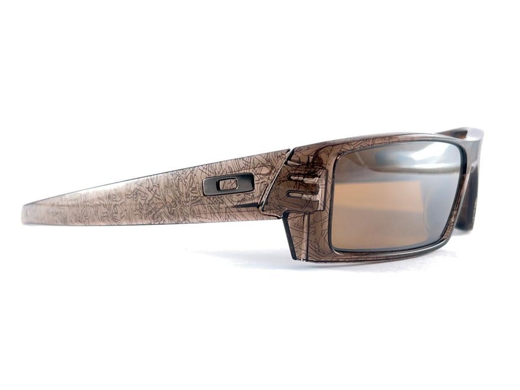 New Vintage Oakley GASCAN S Translucent Frame Sunglasses  2