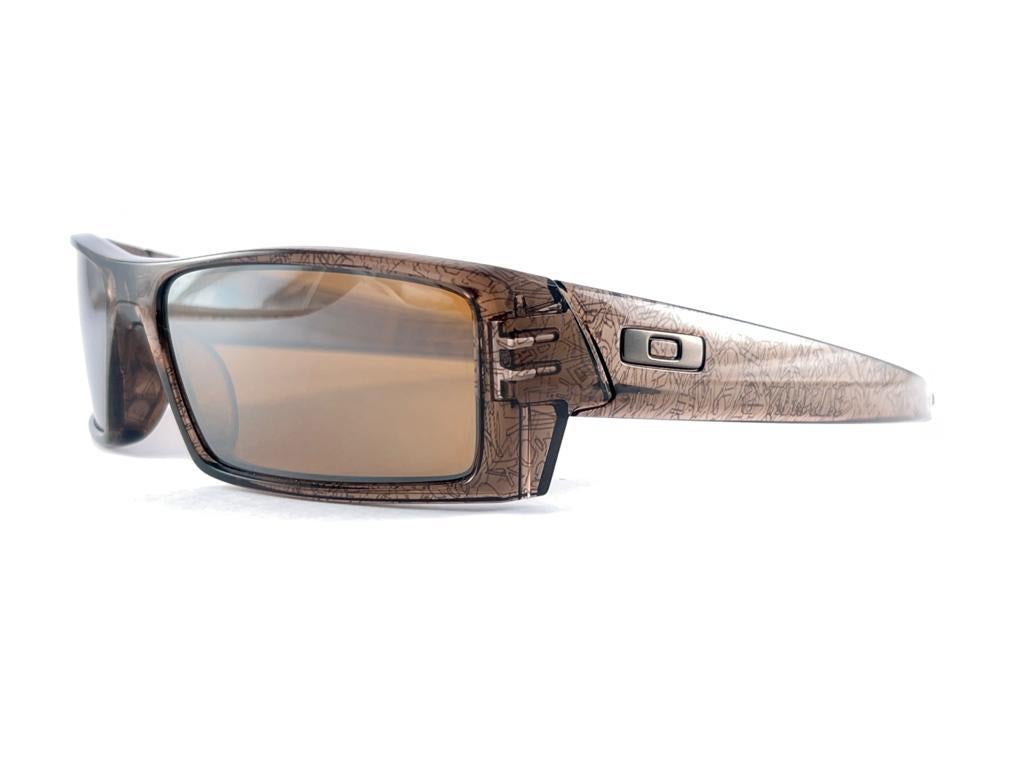 New Vintage Oakley GASCAN S Translucent Frame Sunglasses  3