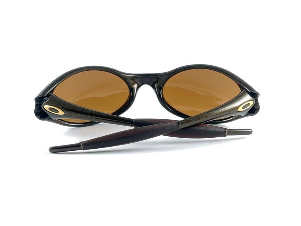New Vintage Oakley Jacket Metallic Copper  1995 Sunglasses 4