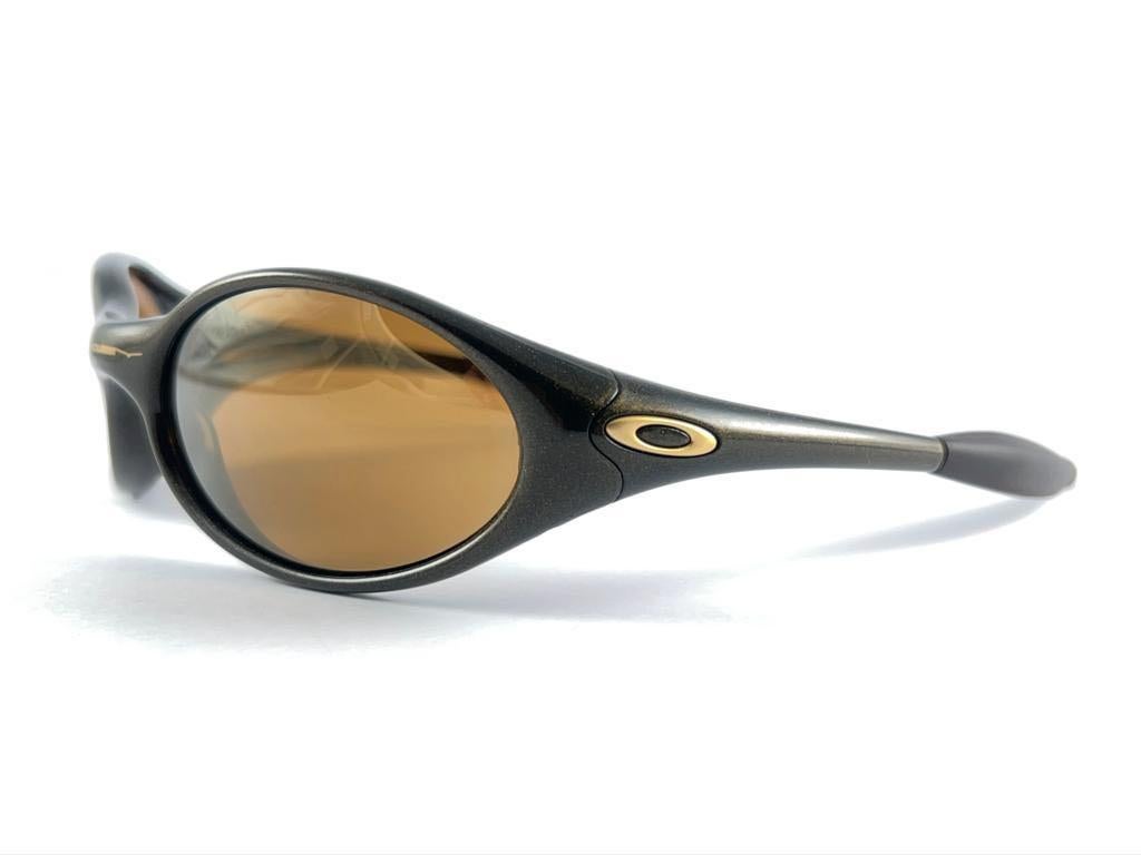 New Vintage Oakley Jacket Metallic Copper  1995 Sunglasses In New Condition In Baleares, Baleares
