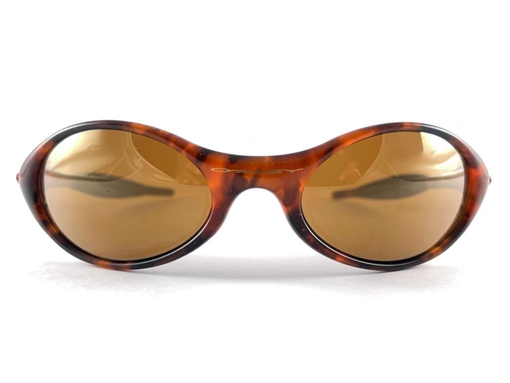 New Vintage Oakley Jacket Tortoise 1995 Sunglasses 11
