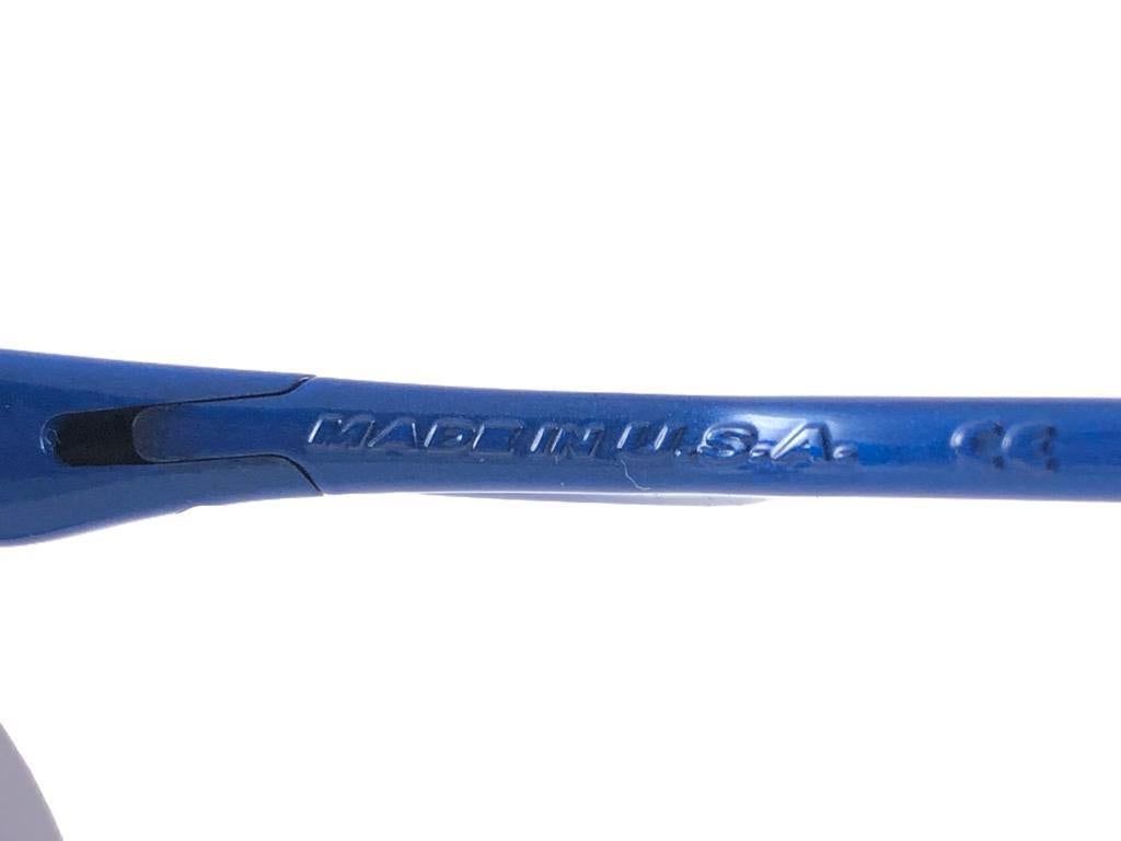 Women's or Men's New Vintage Oakley M Frame Blue Iridium Lens 1999 Sunglasses For Sale