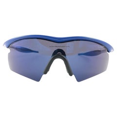 New Vintage Oakley M Frame Blue Iridium Lens 1999 Sunglasses 