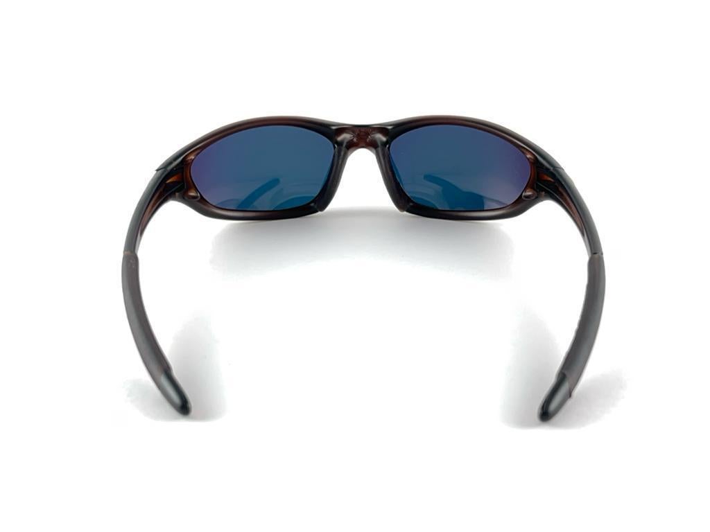 New Vintage Oakley Minute Black Matte Mirrored Lens 1999 Sunglasses  In New Condition For Sale In Baleares, Baleares