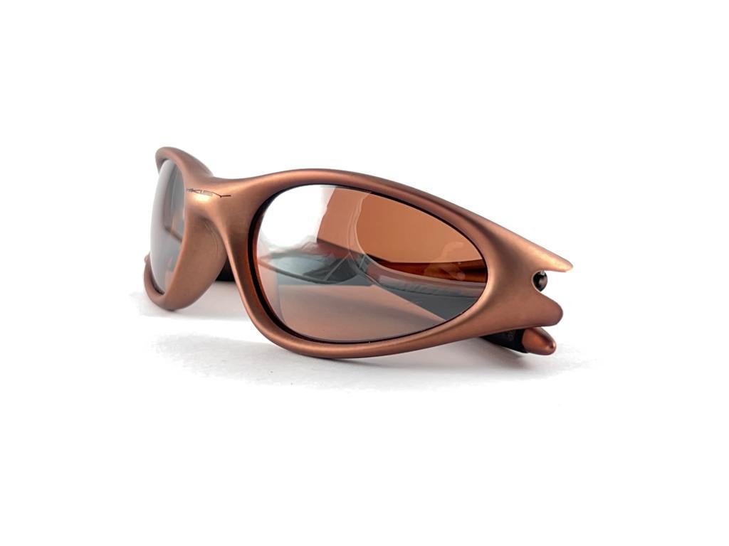 New Vintage Oakley Minute Copper mirror Lens 1999 Sunglasses 8