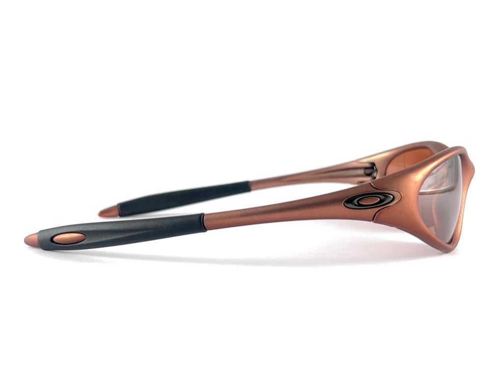 Women's or Men's New Vintage Oakley Minute Copper mirror Lens 1999 Sunglasses
