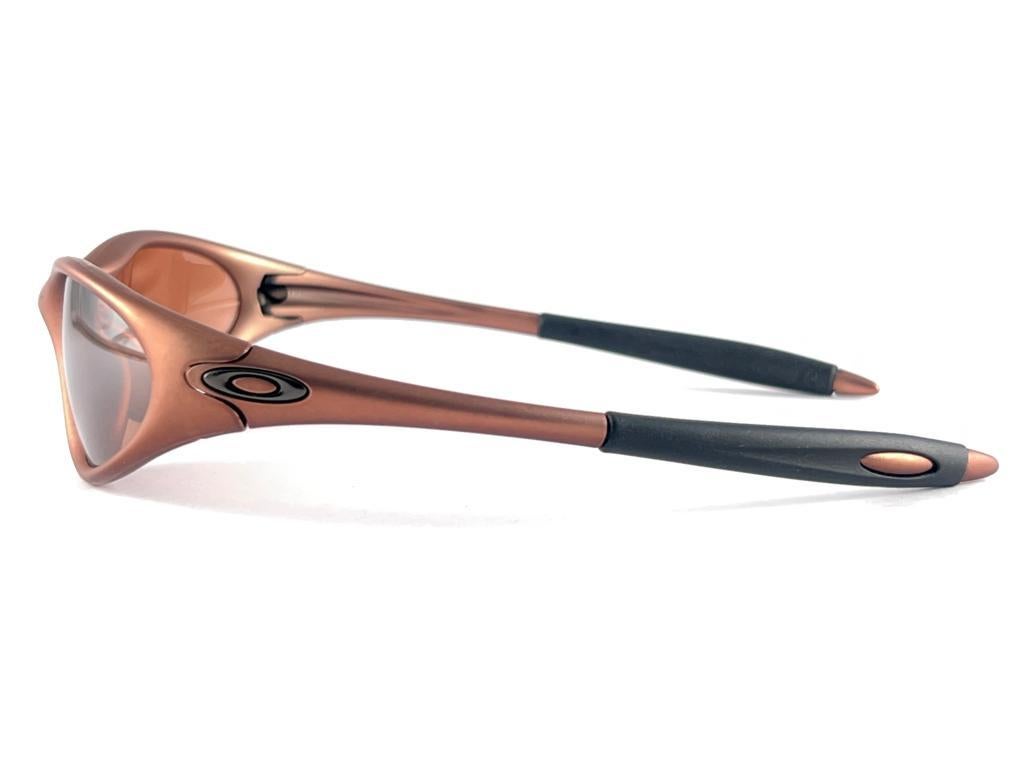 New Vintage Oakley Minute Copper mirror Lens 1999 Sunglasses 1