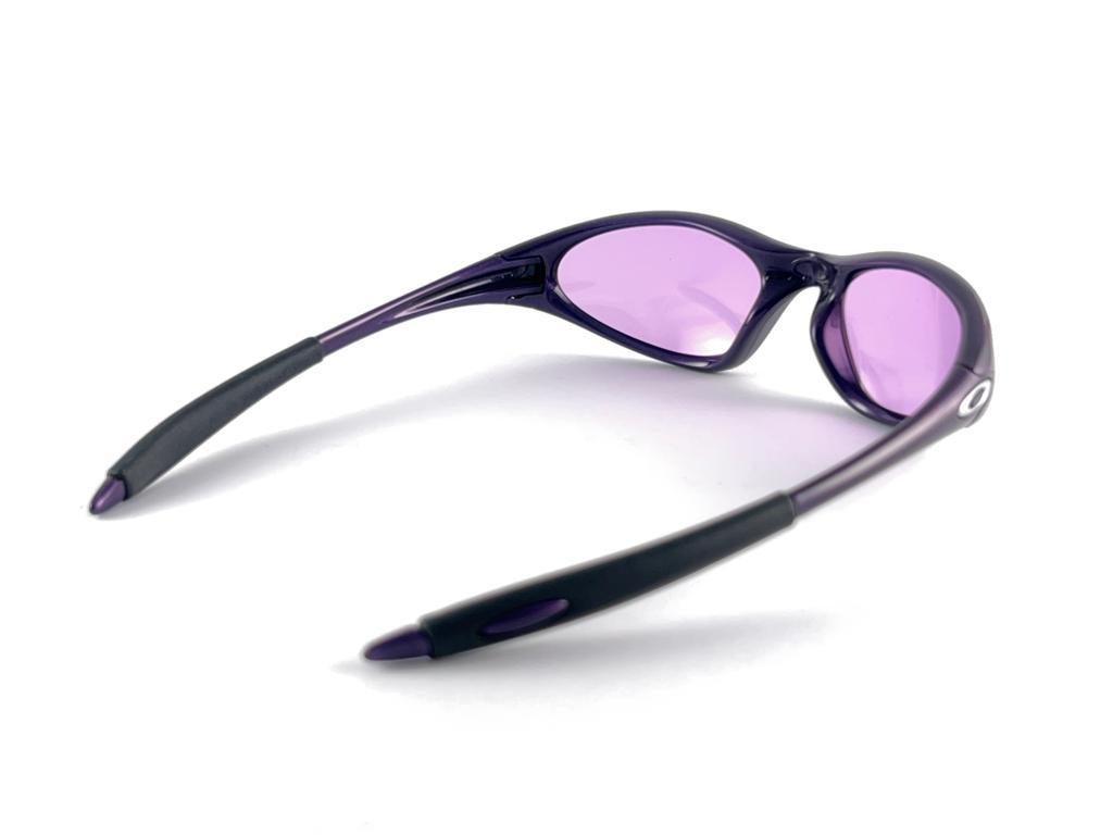 New Vintage Oakley Minute Purple Lens 1999 Sunglasses  For Sale 5