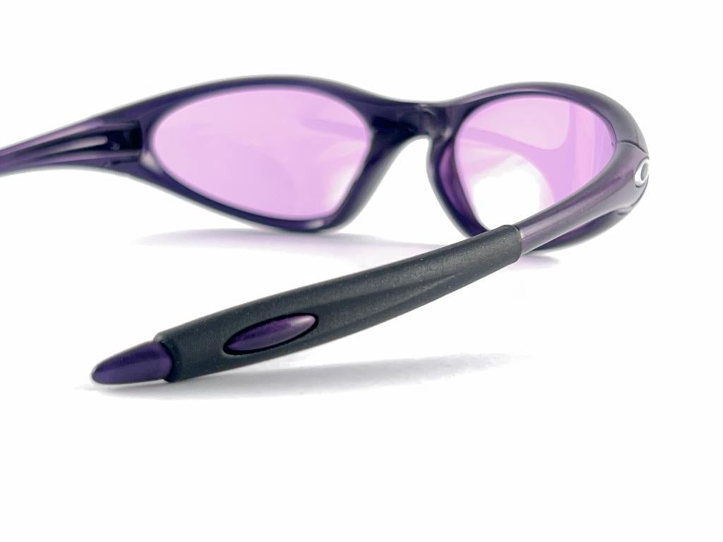 New Vintage Oakley Minute Purple Lens 1999 Sunglasses 4