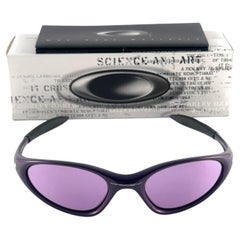 Neu Vintage Eichenholz Minute Purple Lens 1999 Sonnenbrille, Vintage 