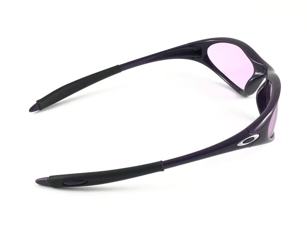 New Vintage Oakley Minute Purple Light Lens 1999 Sunglasses  2