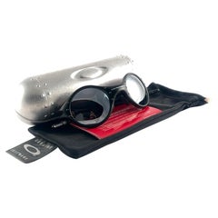 New Vintage Oakley Moon Round Black 1998 Sunglasses