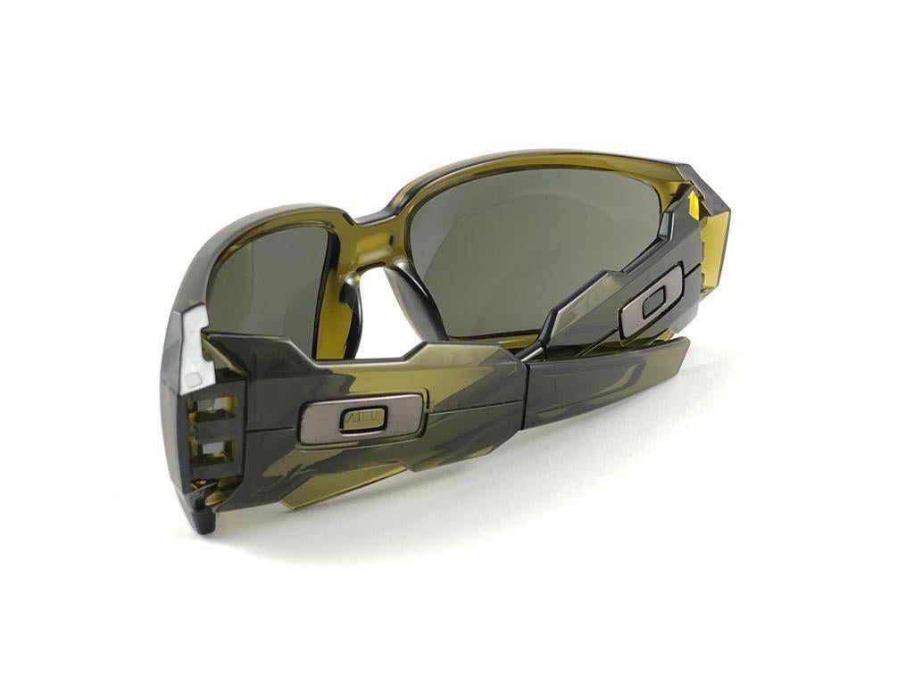 New Vintage Oakley Oil Drum Olive Polarized Lens 2005 Sunglasses  4
