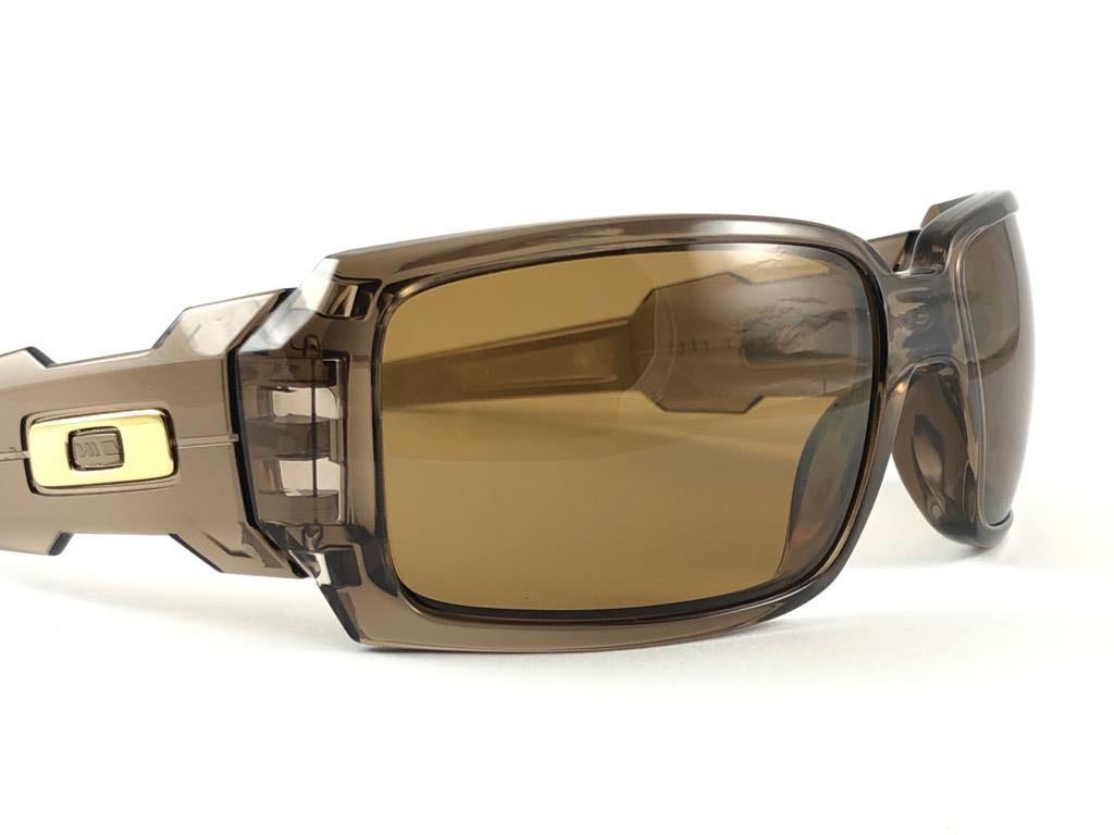 New Vintage Oakley Oil Drum Polarized Bronze Lens 2005 Sunglasses  5