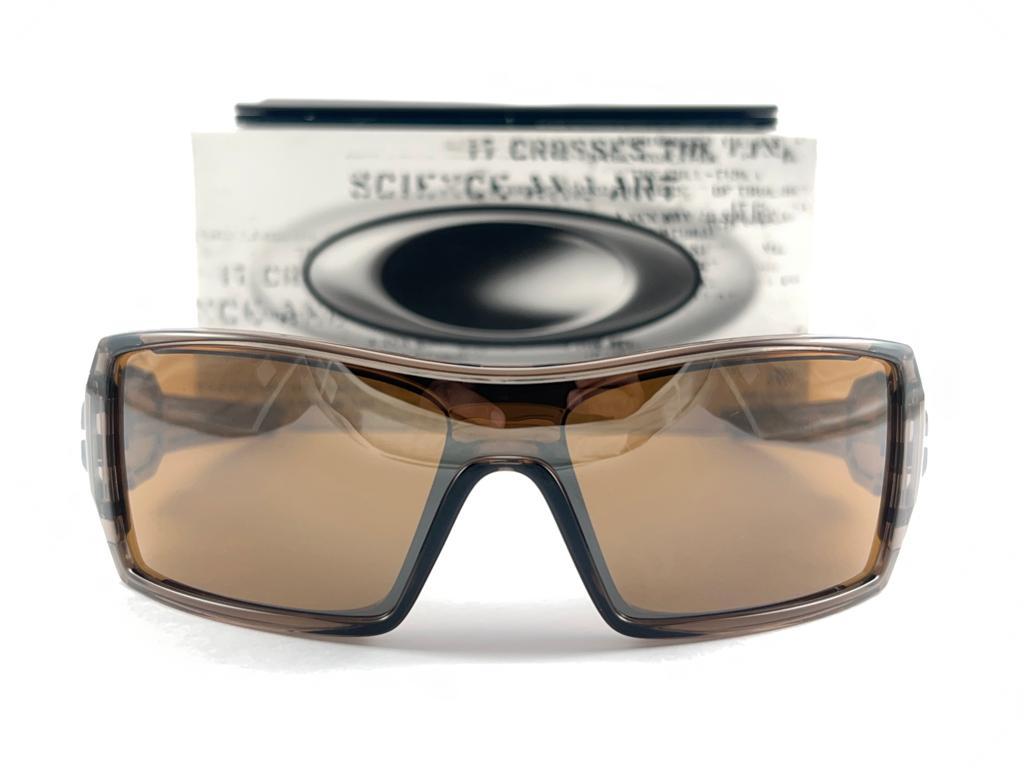 New Vintage Oakley Oil Rig  Polarized Bronze Lens 2005 Sunglasses 7