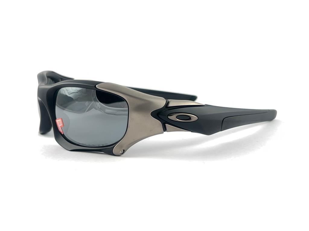 New Vintage Oakley Pitt Boss II Matte Iridium Lens 2001 Sunglasses  6