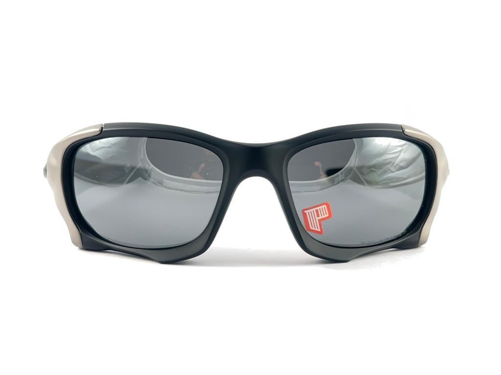 New Vintage Oakley Pitt Boss II Matte Iridium Lens 2001 Sunglasses 8