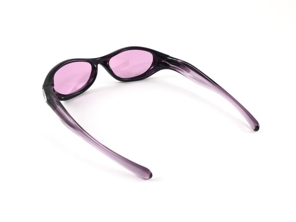 New Vintage Oakley Pocket Violet Purple Iridium Lenses 2003 Sunglasses 6