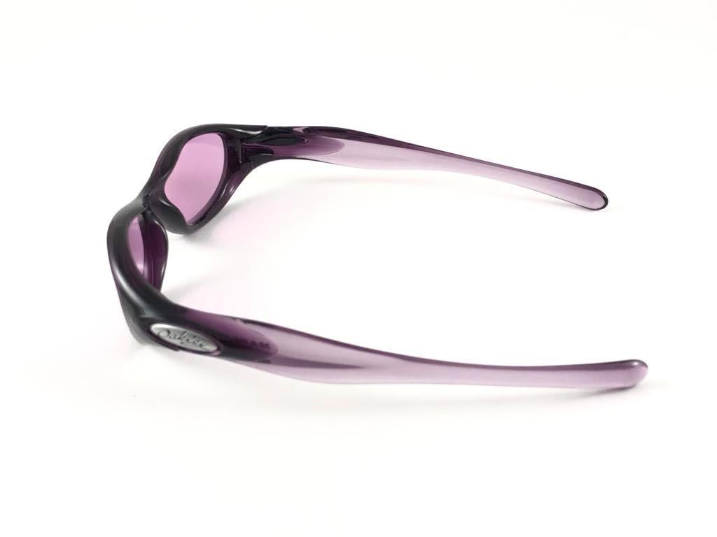New Vintage Oakley Pocket Violet Purple Iridium Lenses 2003 Sunglasses 7