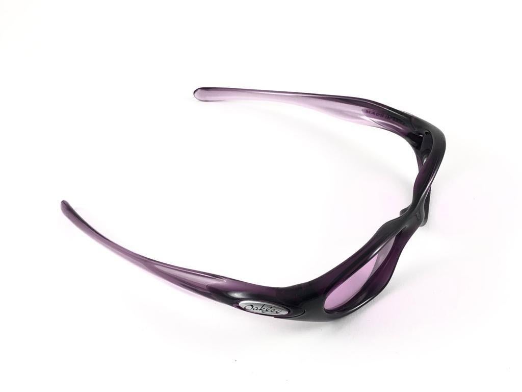 New Vintage Oakley Pocket Violet Purple Iridium Lenses 2003 Sunglasses 8