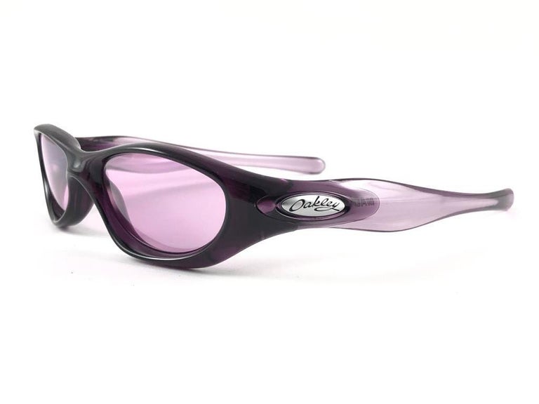 New Vintage Oakley Pocket Violet Purple Iridium Lenses 2003 Sunglasses at  1stDibs