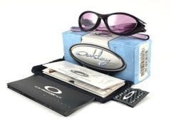 New Vintage Oakley Pocket Violet Purple Iridium Lenses 2003 Sunglasses