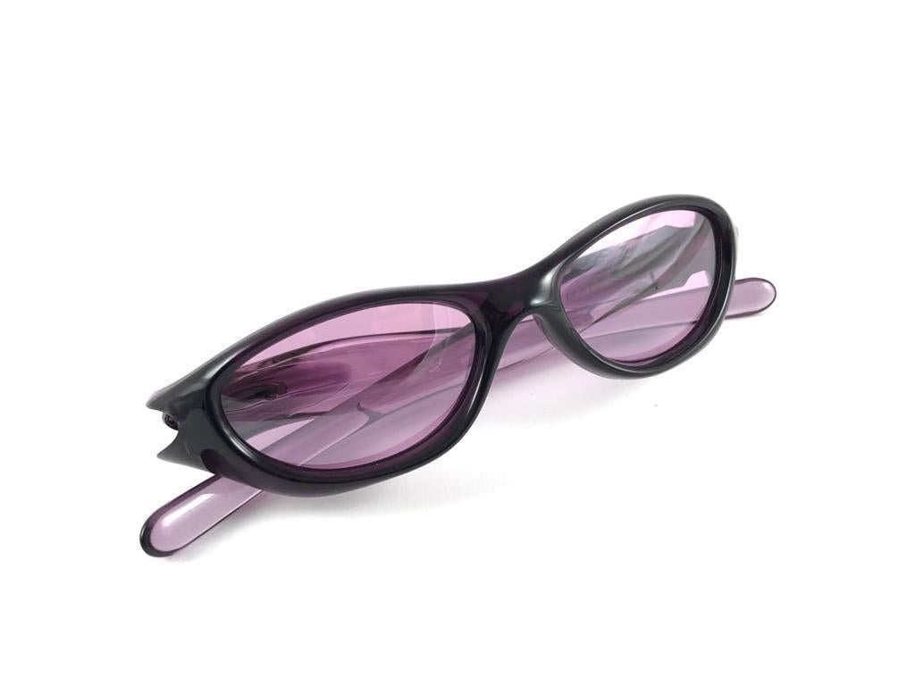 Women's or Men's New Vintage Oakley Pocket Violet Purple Iridium Lenses 2003 Sunglasses