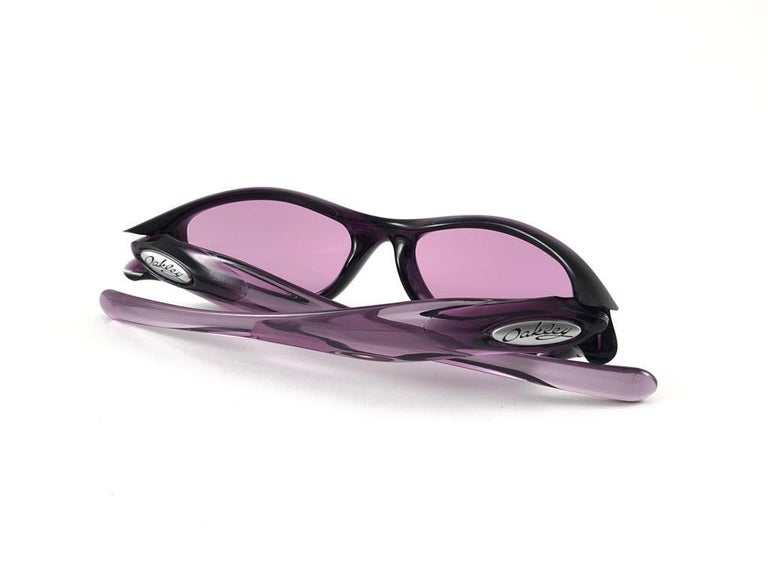 New Vintage Oakley Pocket Violet Purple Iridium Lenses 2003 Sunglasses For  Sale at 1stDibs