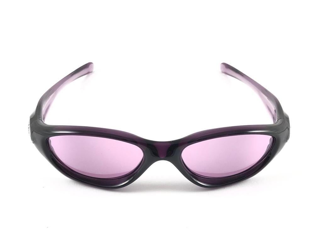 New Vintage Oakley Pocket Violet Purple Iridium Lenses 2003 Sunglasses 2