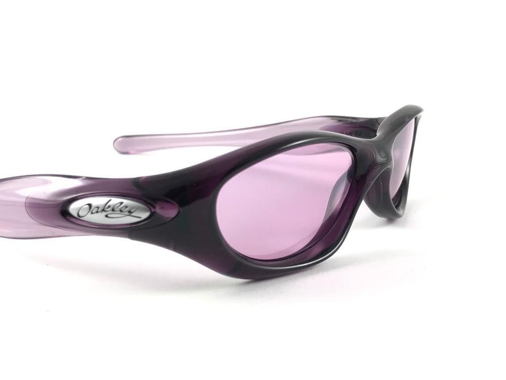 New Vintage Oakley Pocket Violet Purple Iridium Lenses 2003 Sunglasses 5