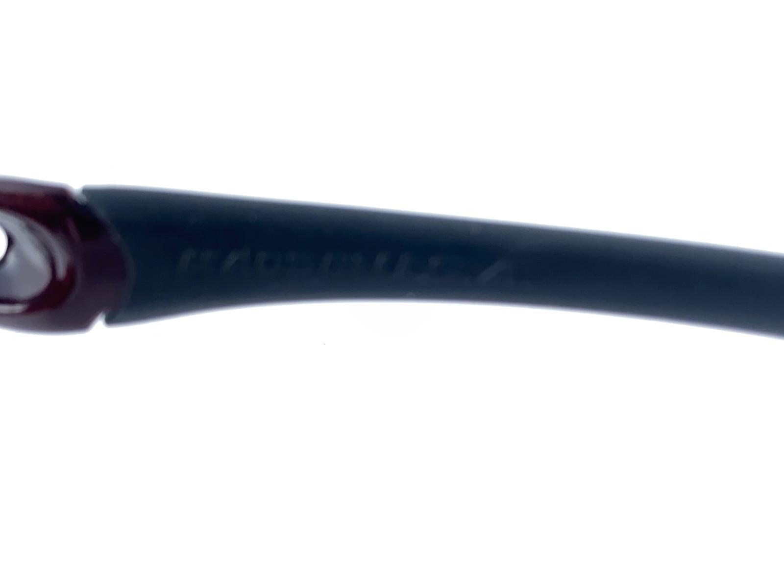 New Vintage Oakley Radar Burgundy Frame Rose Lens 1999 Sunglasses In New Condition In Baleares, Baleares