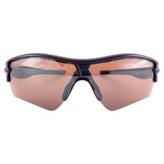 New Vintage Oakley Radar Burgundy Frame Rose Lens 1999 Sunglasses