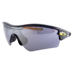 New Vintage Oakley Radar Yellow Frame Grey Lens 1999 Sunglasses