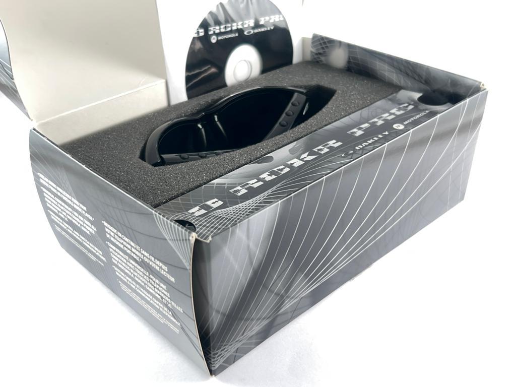 Neu Vintage Oakley Rockr Pro Schwarz Grau Gläser 2003 Sonnenbrille  im Angebot 2