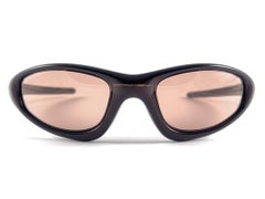 New Vintage Oakley Straight Metallic Burgundy 2000's Sunglasses