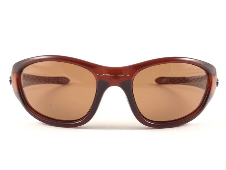 New Vintage Oakley TEN Frame Lava VR28 Lens 1998 Sunglasses at 1stDibs