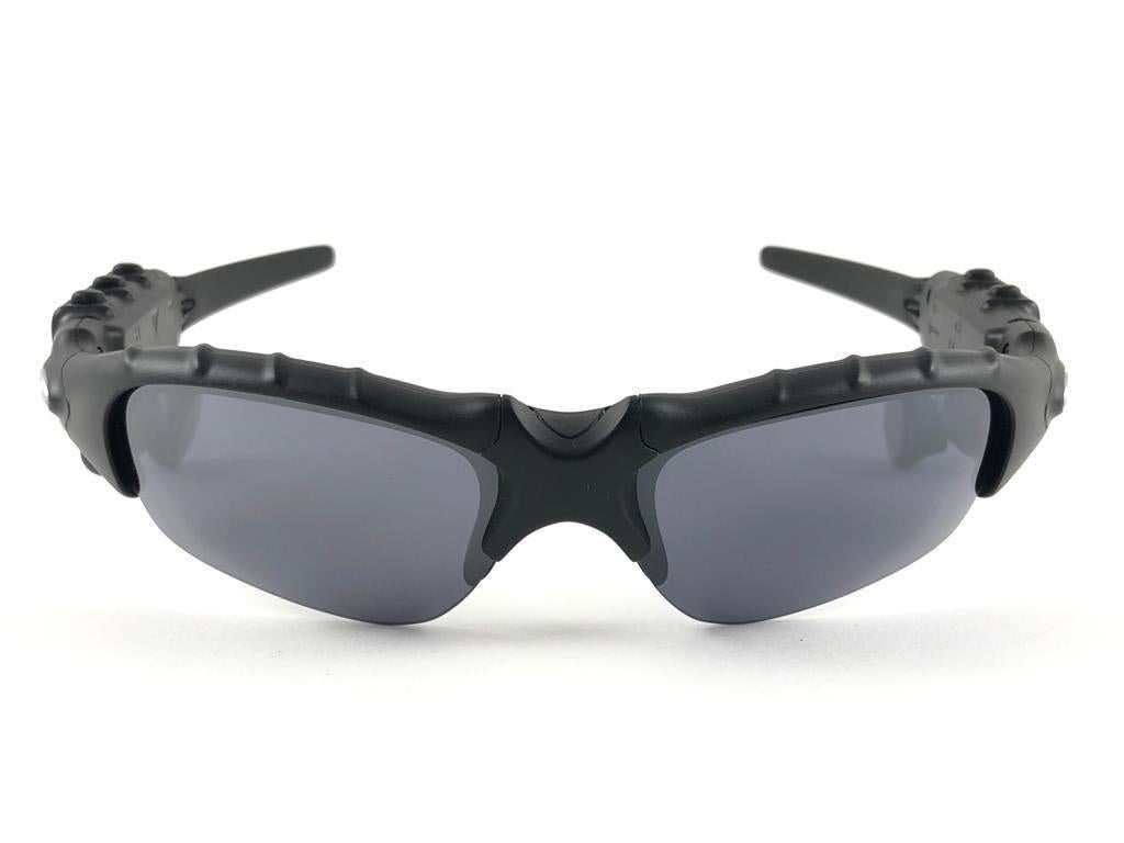 Brown New Vintage Oakley Thump 128MB MP3 Black Iridium Lenses 2003 Sunglasses 