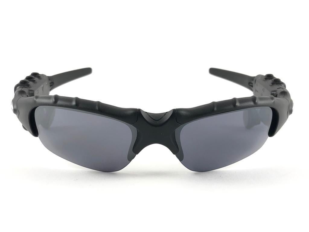 Brown New Vintage Oakley Thump 128MB MP3 Black Iridium Lenses 2003 Sunglasses