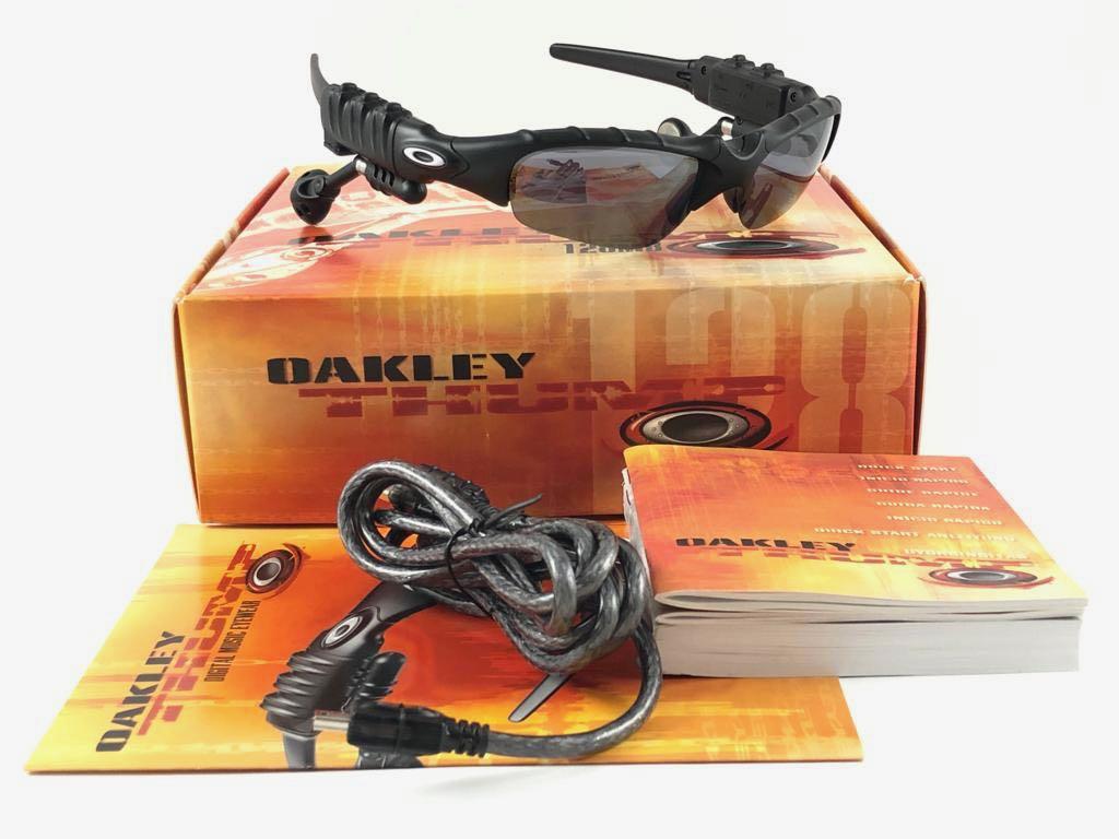 New Vintage Oakley Thump 128MB MP3 Black Iridium Lenses 2003 Sunglasses  1