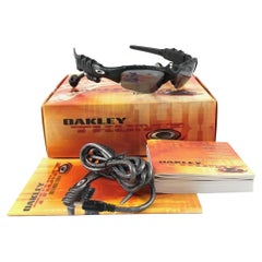 New Vintage Oakley Thump 128MB MP3 Black Iridium Lenses 2003 Sunglasses 