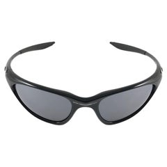 New Vintage Oakley Topcoat Metallic Black Iridium Lens 1999 Sunglasses 
