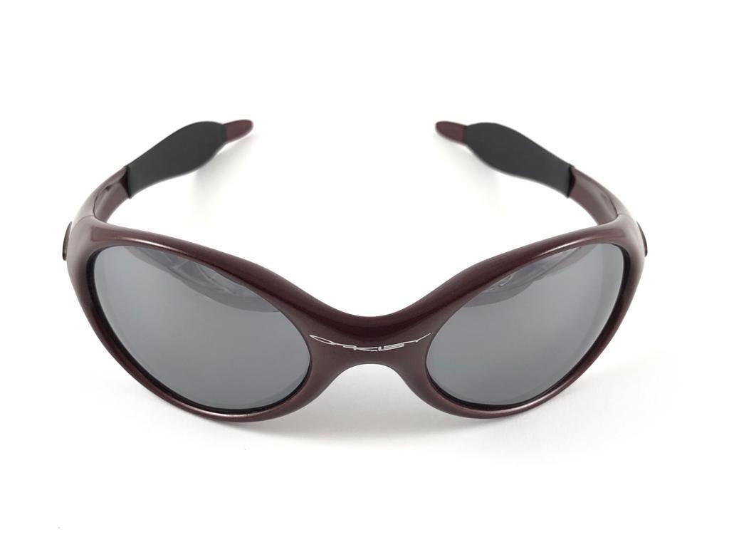 New Vintage Oakley Trenchcoat Blood Iridium Lenses 1995 Sunglasses 4