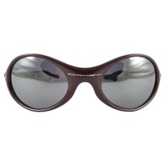New Vintage Oakley Trenchcoat Blood Iridium Lenses 1995 Sunglasses 