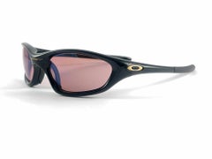 New Vintage Oakley Twenty Black Wrap Around  2000's Sunglasses