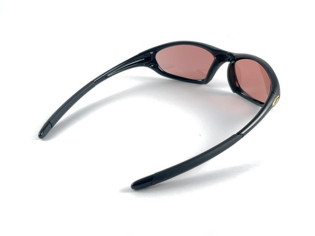 New Vintage Oakley Twenty Black Wrap Around  2000's Sunglasses  2