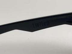 New Vintage Oakley Twitch Black Frame Mirrored Lens 2000's Sunglasses