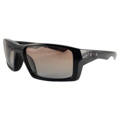New Vintage Oakley Twitch Black Frame Mirrored Lens 2000's Sunglasses