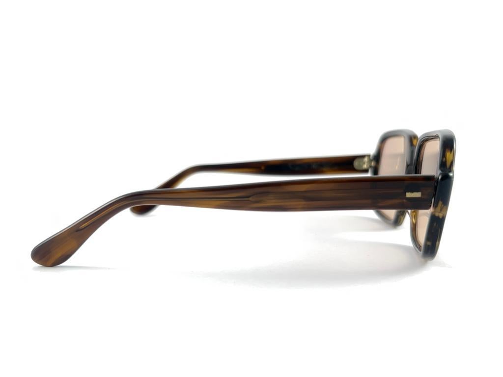 New Vintage OWP Cauder Mod 561  Brown Lenses 1980 Sunglasses For Sale 5