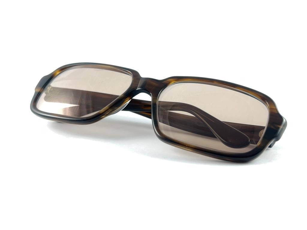 New Vintage OWP Cauder Mod 561  Brown Lenses 1980 Sunglasses For Sale 7